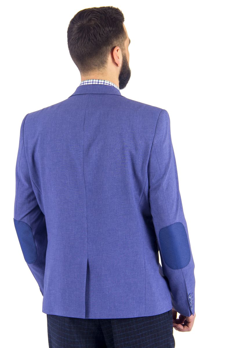 Пиджак мужской синий приталенный |SVYATNYH