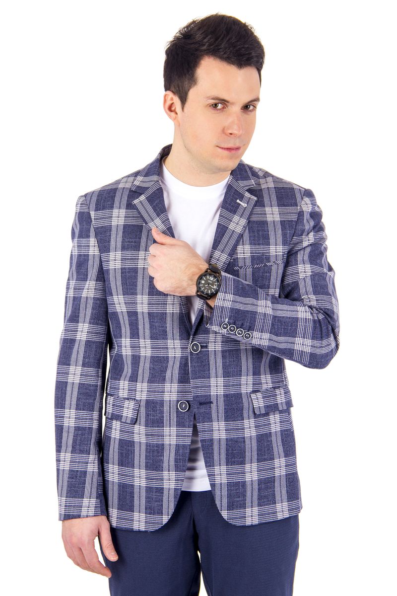 Пиджак мужской, серый, приталенный |SVYATNYH