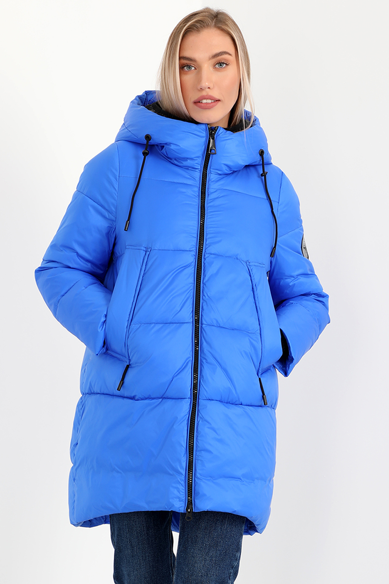Женская куртка, classic, прямая, арт. 75.01-W20025-54-100, цвет синий ...