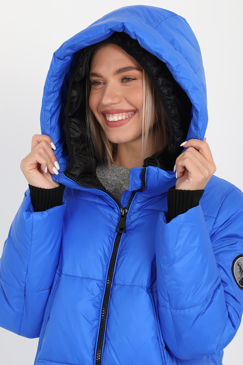 Женская куртка, classic, прямая, арт. 75.01-W20025-54-100, цвет синий ...