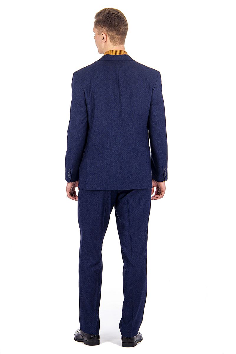 Однотонный костюм мужской синий|SVYATNYH
